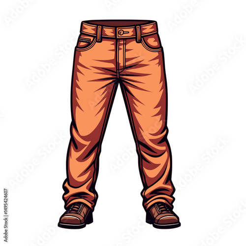 Colorful Pant Patterns Illustration