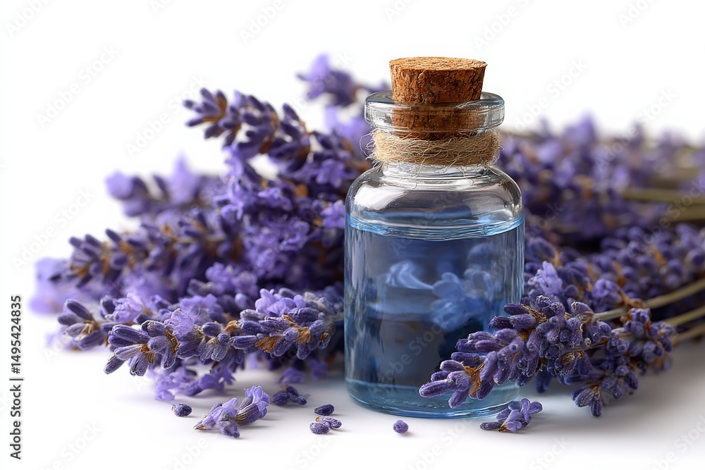 lavender essential oil bottle with lavender flowers, lavender essential oil bottle with lavender flowers,