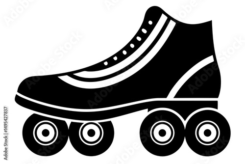 roller skates isolated on white
