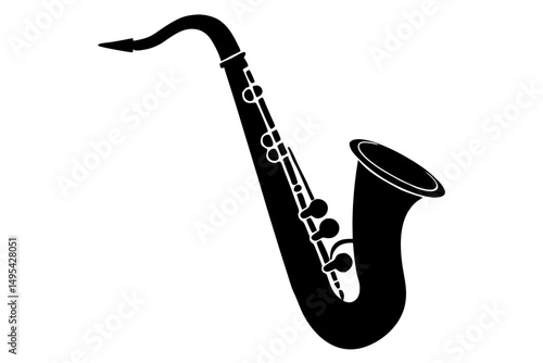 saxophone isolated on white