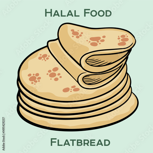 Flatbread Halal refers to traditional flatbreads prepared according to Islamic dietary laws, ensuring they are permissible for consumption by Muslims.