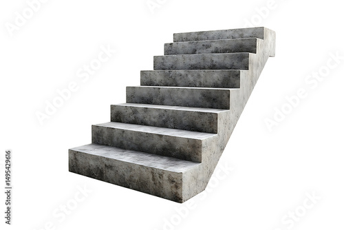 Concrete Steps isolated on transparent background