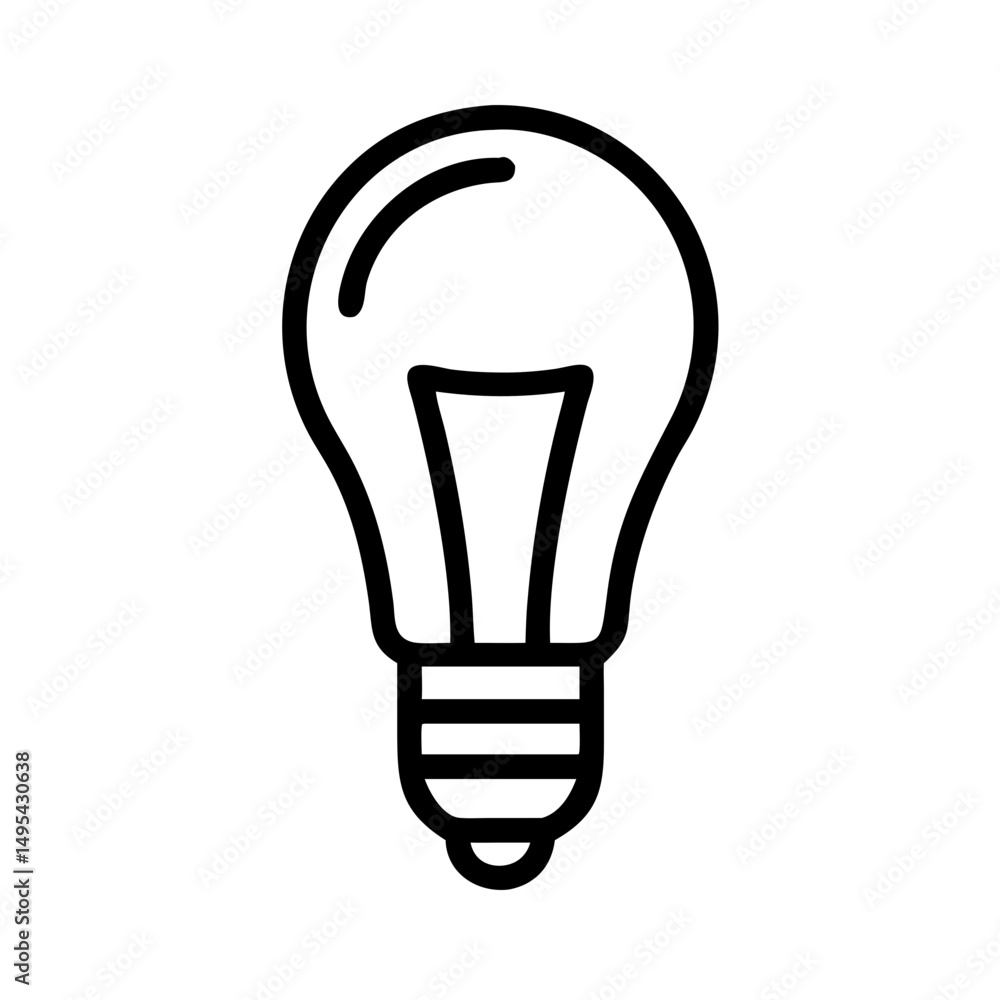 Obraz premium Icon of a Light Bulb