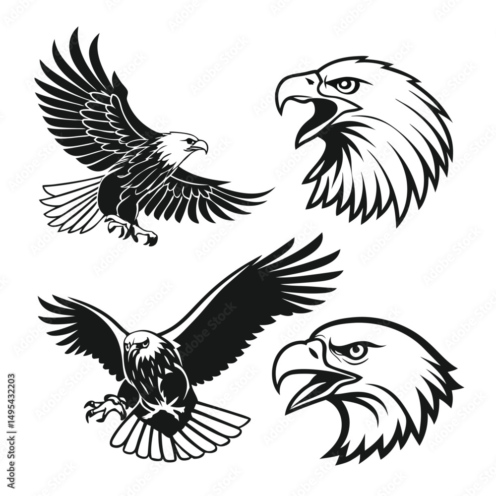 Egal black and white vector Egal black and white vector