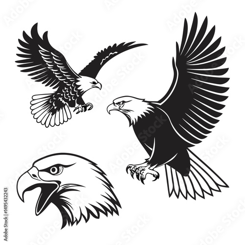 Egal black and white vector