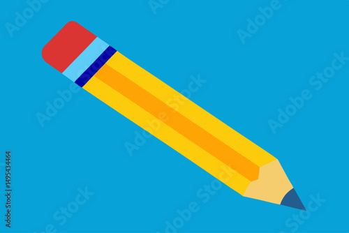 colored pencils on white background