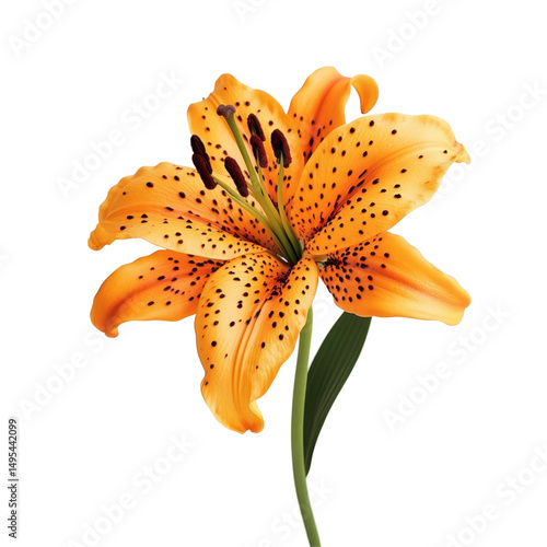 Isolated Orange Tiger Lily