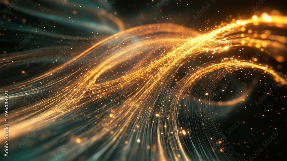 Obraz premium Abstract energy flow