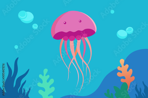 jellyfish in the sea