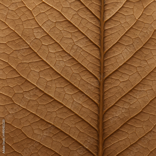 Close-up of Dried Leaf Texture