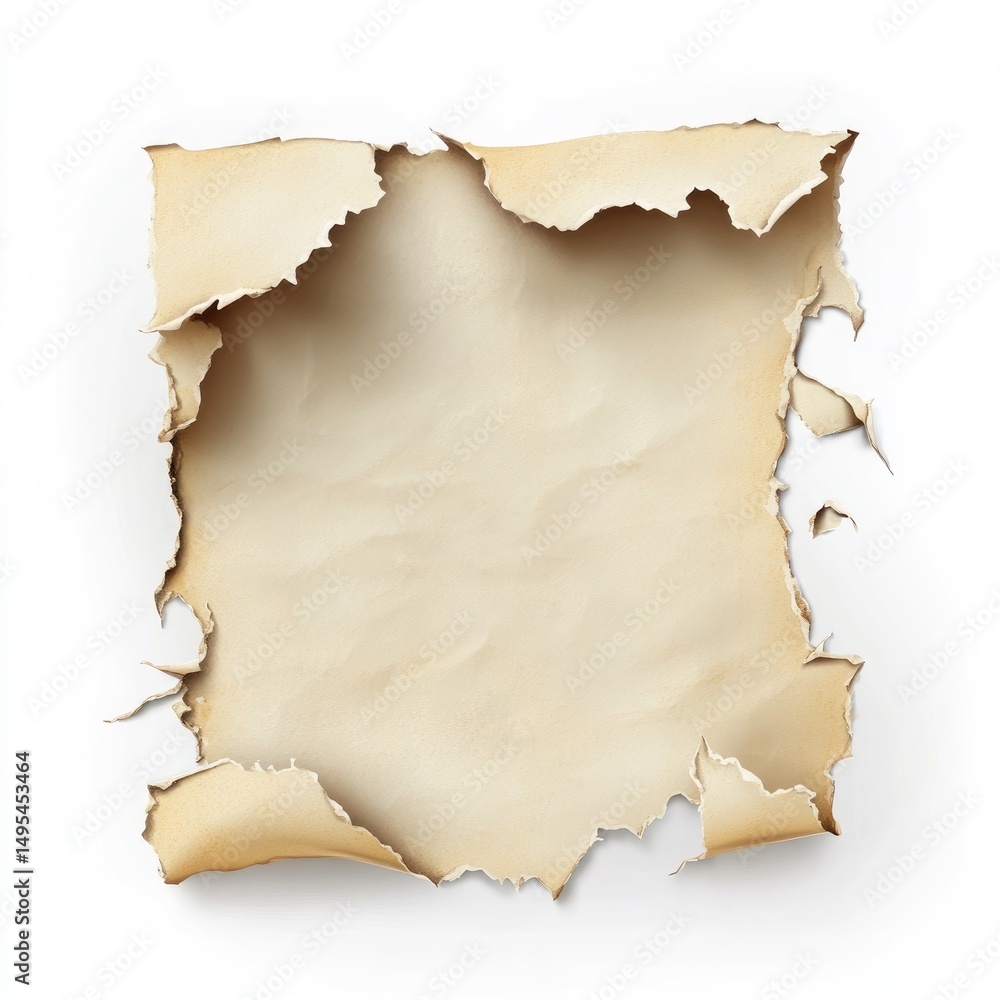 Damaged antique parchment Damaged antique parchment