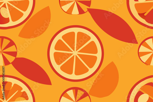 citrus seamless pattern