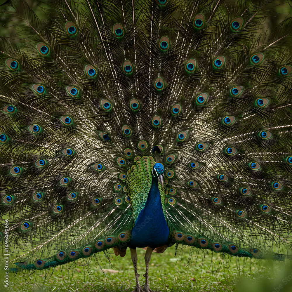 Obraz premium Peacock Feathers Stunning HD Image