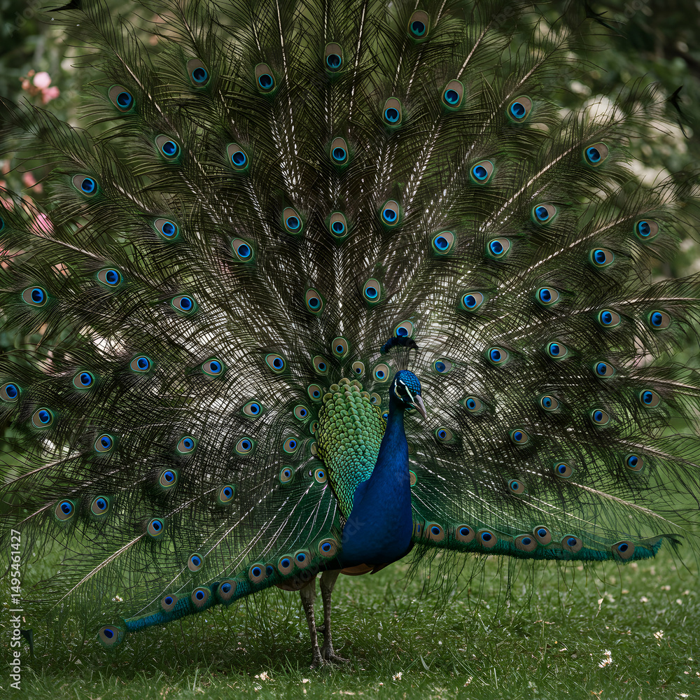 Obraz premium Stunning Peacock Image Feathers Bird Nature