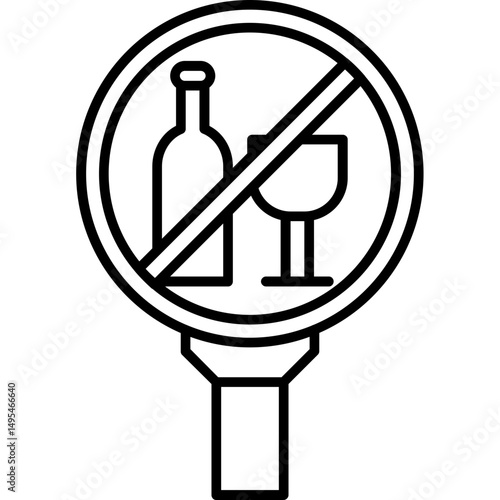 No Drinking in Public Icon