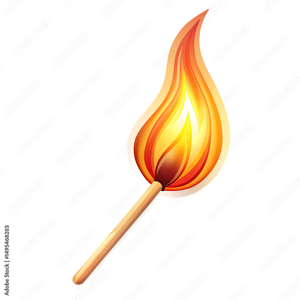 Burning Matchstick Image Burning Matchstick Image