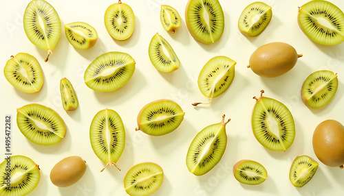 Wallpaper Mural Golden Kiwi Fruit Arrangement Torontodigital.ca