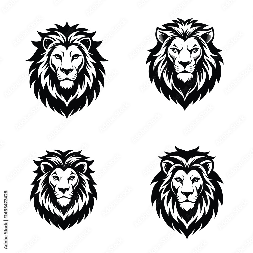 Obraz premium Lion Head Vector