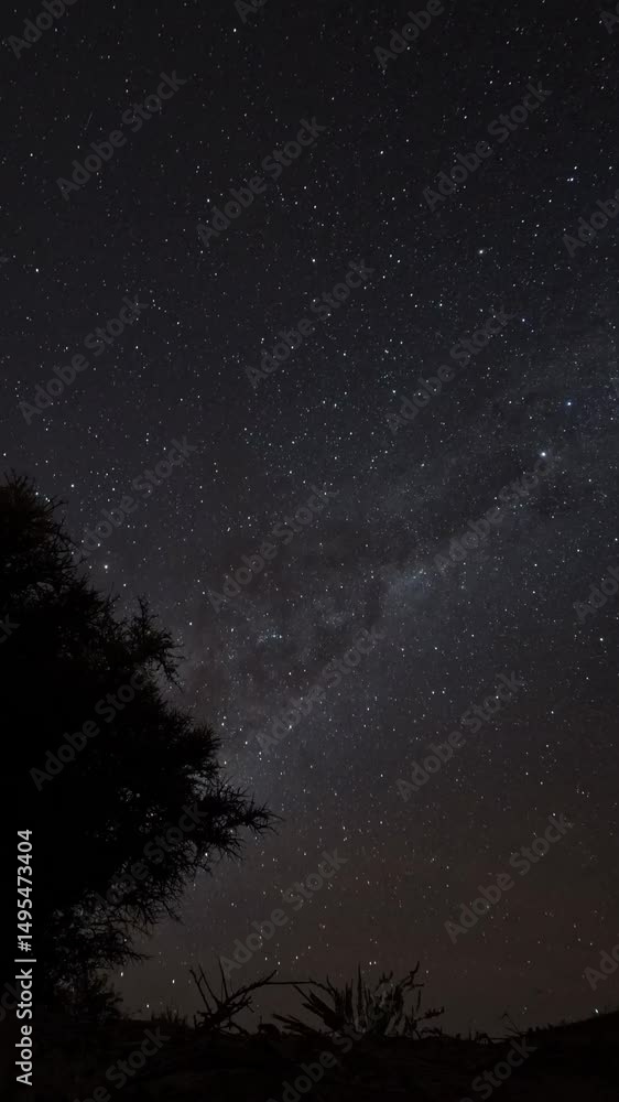 Via Lactea sobre arbol