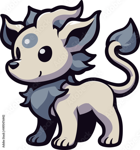 化け狛犬のイラスト