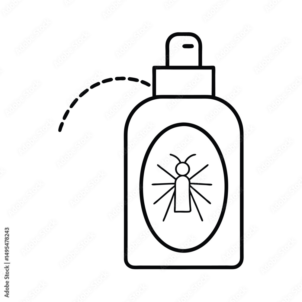 Obraz premium insect repellent vector art icon