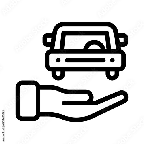 give car line icon
