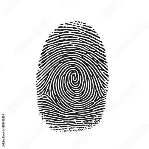 fingerprint vector illustration.
