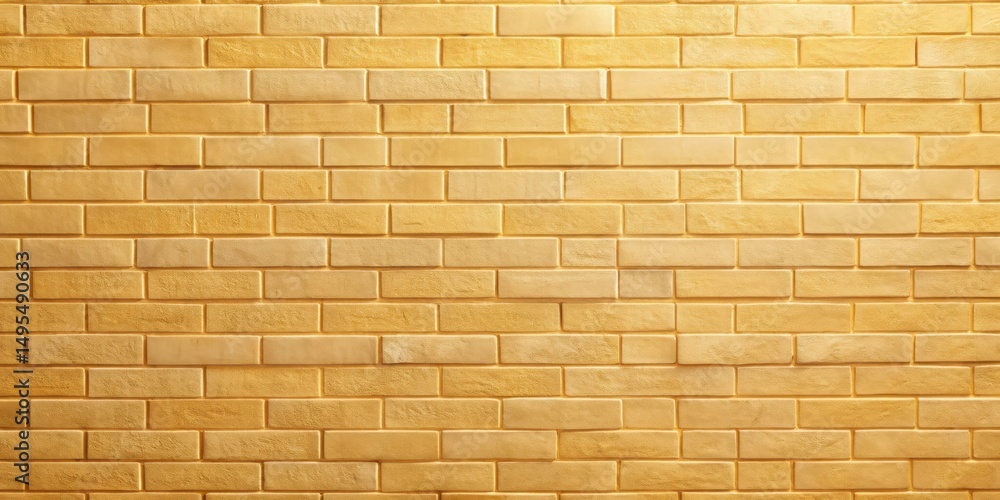 A Smooth Golden Brick Wall Texture, Ideal for Backgrounds and Design Projects A Smooth Golden Brick Wall Texture, Ideal for Backgrounds and Design Projects