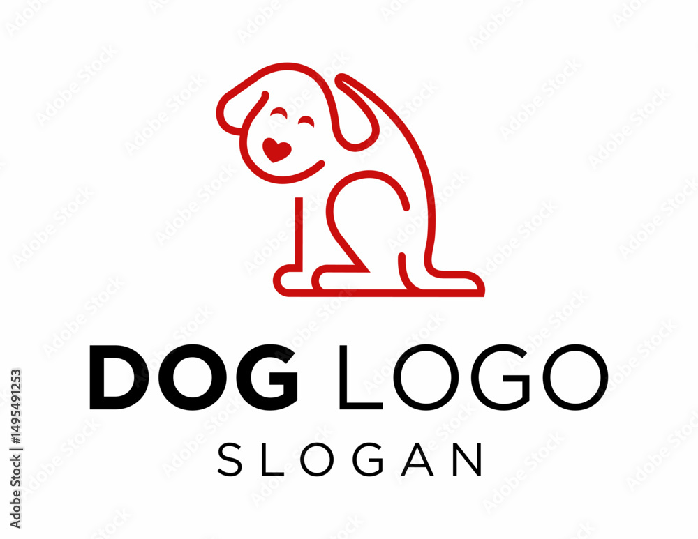 Obraz premium Logo about Dog on a white background. created using the CorelDraw application.