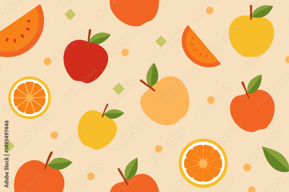 seamless pattern with fruits seamless pattern with fruits