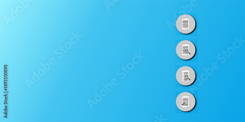 Checklist and check mark concept on blue background