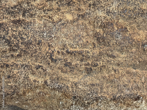 Quadro em tela Close up of rusty and weathered granite stone texture, suitable for outdoor and exterior material
