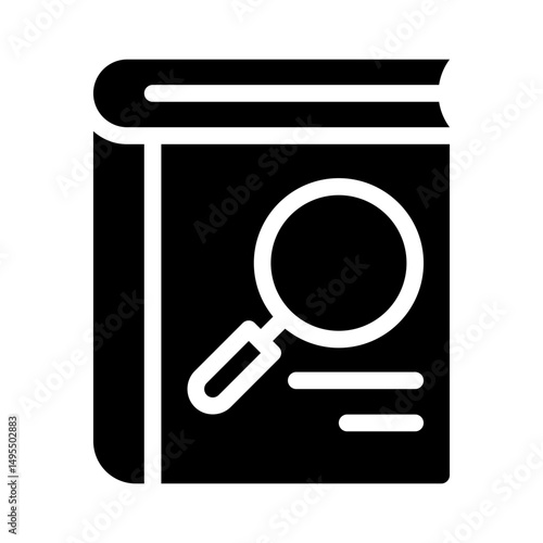 research glyph icon