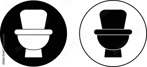 toilet icon se.  bowl sanitaryware. Bathroom Icons. Home efficiency. WC restroom sign business concept
