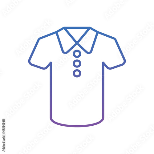 Polo T-shirt Vector icon