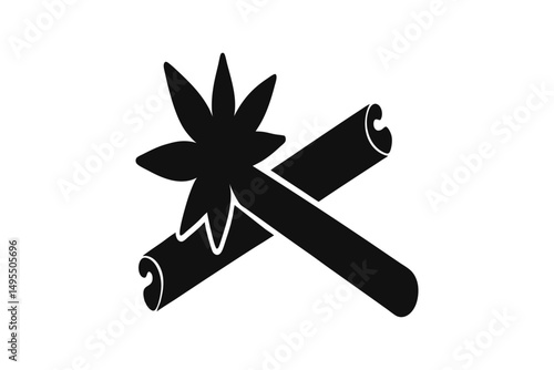 cinnamon--silhuette---vector-art-illustriton-white.eps