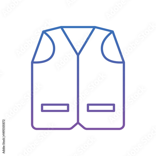 Waistcoat Vector icon