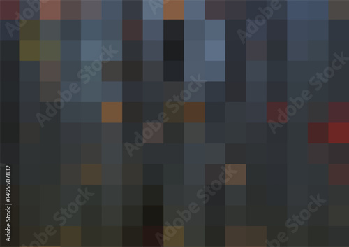 Dark Abstract Diagonal Geometric Pattern with Black, Brown, Blue, and Red Tones - Modern Minimalist Background for Technology, Design, and Digital Art Projects