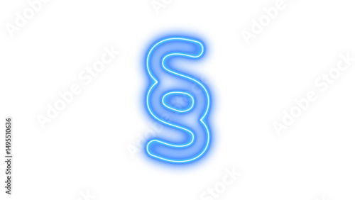 Neon section glow with transparent background