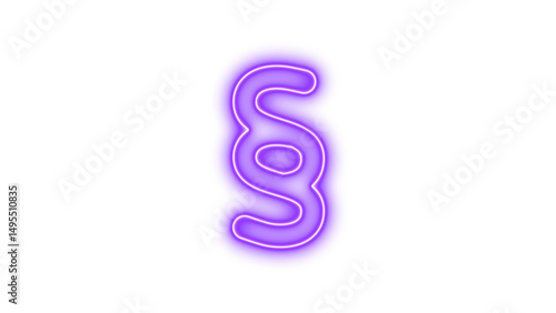 Neon section glow with transparent background