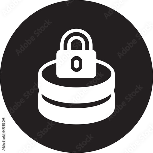 lock glyph icon