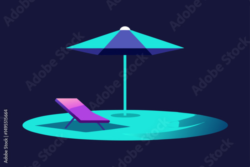 chaise lounge on the beach