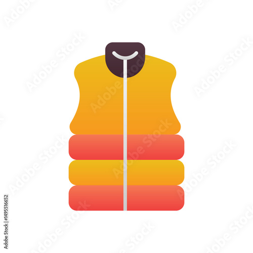 Down Jacket Vector icon