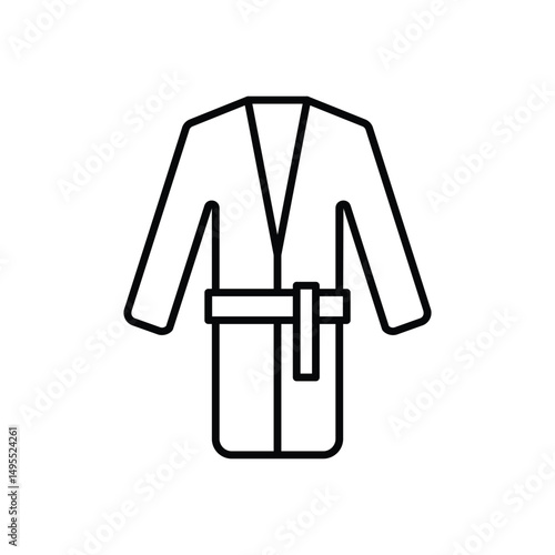 Bathrobe Vector icon