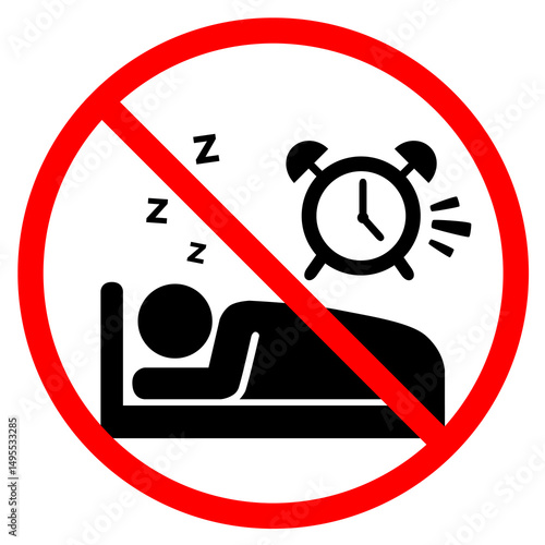 This sign indicates that sounding alarms is prohibited as it may disturb roommates sleep. It promotes a quiet and respectful shared living environment for everyone.