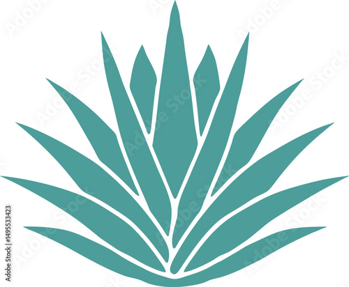 agave plant vector icon, agave logo Isolated on white background