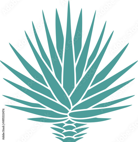 agave plant vector icon, agave logo Isolated on white background