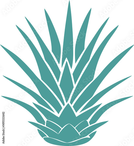 agave plant vector icon, agave logo Isolated on white background