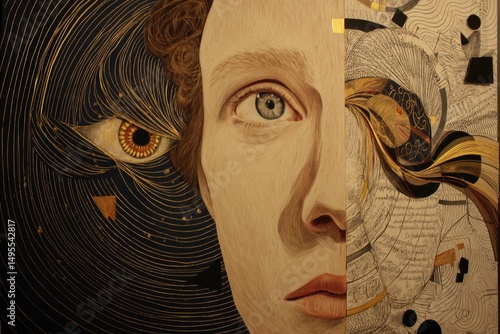 CaÃ§adora cÃ³smica com visÃ£o alÃ©m da matÃ©ria