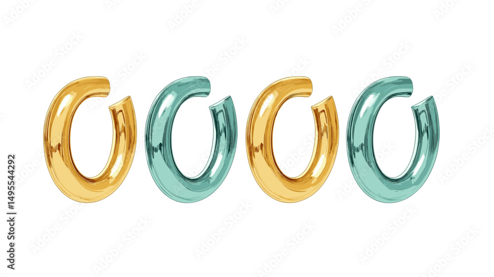 Elegant Collection of Gold and Teal Hoop Earrings with a Modern Design and Trendy Appeal Elegant Collection of Gold and Teal Hoop Earrings with a Modern Design and Trendy Appeal